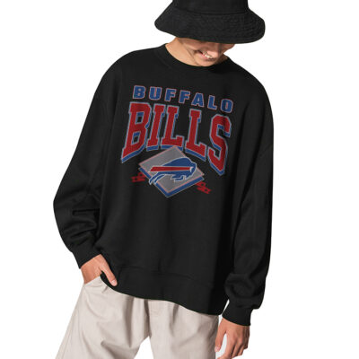 Buffalo Bills Football Graphic Sweatshirt - BLACK