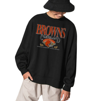 Cleveland Browns Football NFL Sweatshirt - BLACK