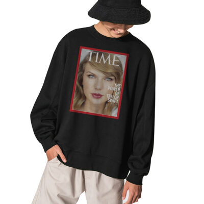 Cute Taylor Swift Sweatshirt, Taylor Swift Magazine Cover Sweatshirt - BLACK
