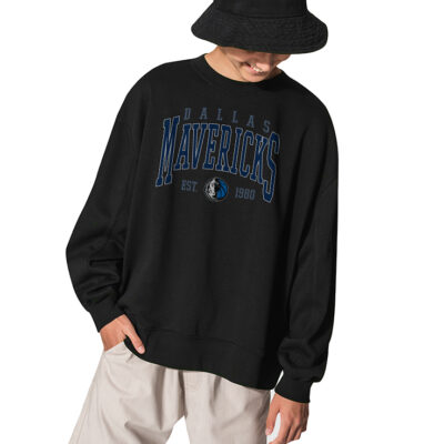 Dallas Mavericks Basketball Sweatshirt - BLACK