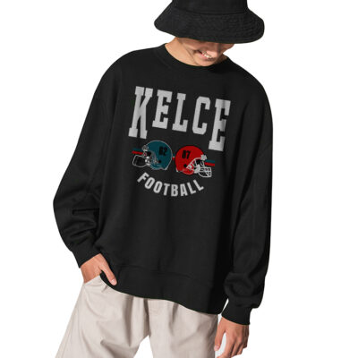 Kelce Football Sweatshirt Collection Phila & Kansas Spirit - BLACK
