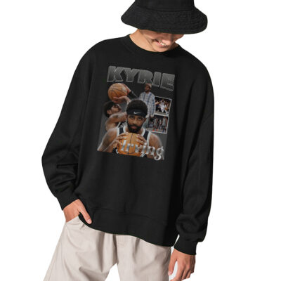 Kyrie Irving Shirt Funny Basketball Player 90s Sweatshirt - BLACK