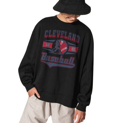 MBL Baseball Team Cleveland 1901 Sweatshirt - BLACK