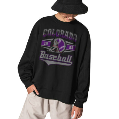 MBL Baseball Team Colorado 1991 Sweatshirt - BLACK