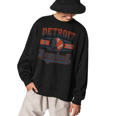 MBL Baseball Team Detroit 1894 Sweatshirt - BLACK