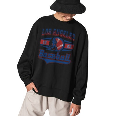 MBL Baseball Team Los Angeles 1883 Sweatshirt - BLACK