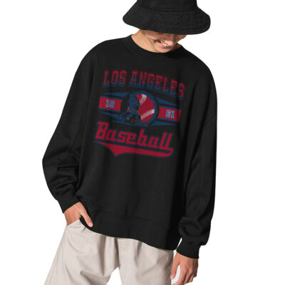 MBL Baseball Team Los Angeles 1961 Sweatshirt - BLACK