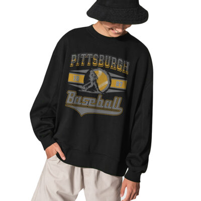 MBL Baseball Team Pittsburgh 1887 Sweatshirt - BLACK