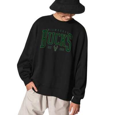 Milwaukee Bucks Basketball Sweatshirt - BLACK