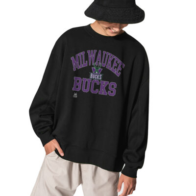 Milwaukee Bucks Basketball Sweatshirt Sport - BLACK