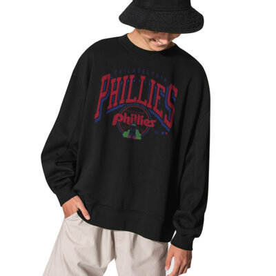 Philadelphia Phillies 90s Sweatshirt, Mlb Baseball Sweatshirt - BLACK