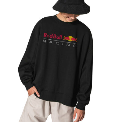 Red Bull Racing Unisex Sweatshirt with Iconic Logo - BLACK