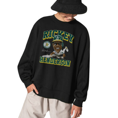 Rickey Henderson Oakland Baseball Team Sweatshirt - BLACK