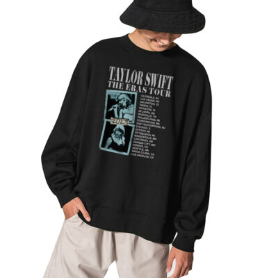 Taylor Swfit The Eras Tour Sweatshirt, Swiftie Shirt - BLACK