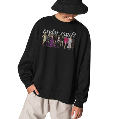 Taylor Swift Collection Sweatshirt, Swiftie Fan Sweatshirt - BLACK