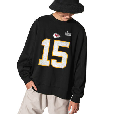 Youth Patrick Mahomes Kansas City Chiefs Super Bowl Nike Sweatshirt - BLACK