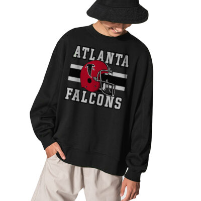 Atlanta Falcons NFL '47 Brand Men's Legacy Red Logo Sweatshirt - BLACK