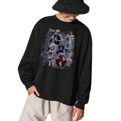 Dak Prescott Sweatshirt, Dallas Cowboys Football Shirt 1
