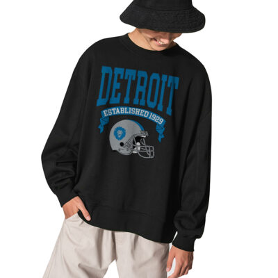 Detroit Lions Style Sweatshirt Collection Perfect Gift for Detroit Football - BLACK