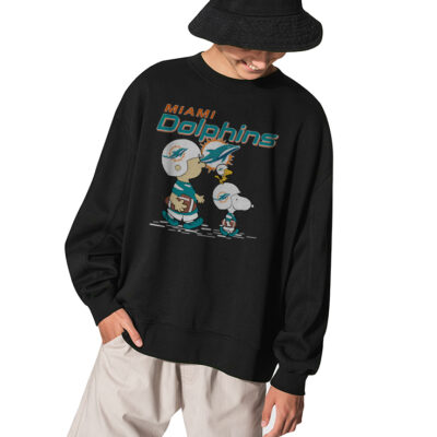 Miami Dolphins NFL Snoopy Sweatshirt 1