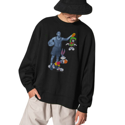 Nike Michael Jordan Looney Tunes Best On Earth Best On Mars Sweatshirt - BLACK